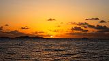 SEYCHELLES - 418 - Tramonto con Praslin sullo sfondo